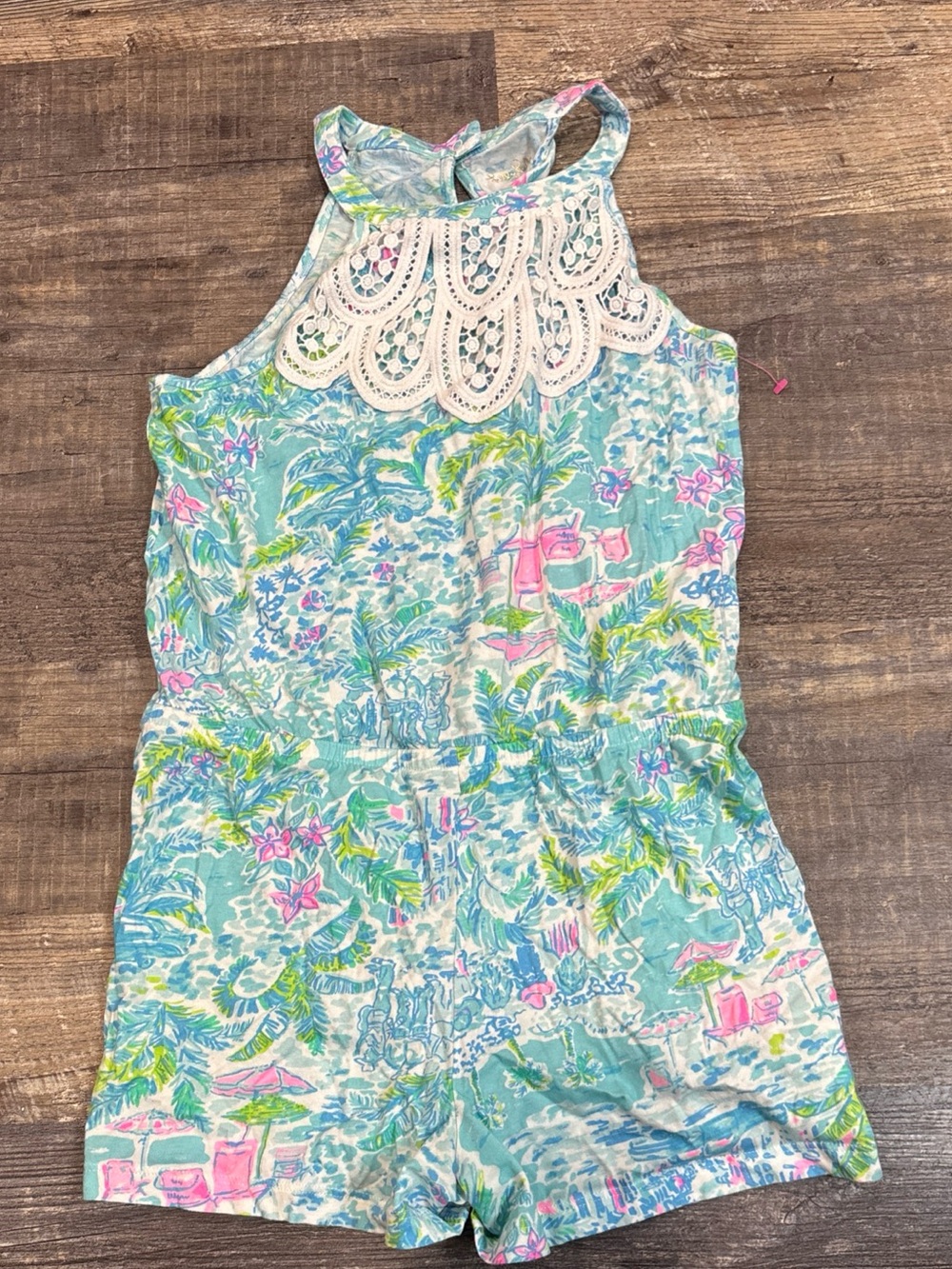 Lilly Pulitzer girls' sleeveless romper Size XL 12-14